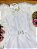 Vestido Infantil Branco com Guipir e Cinto Broche Festas - Imagem 9