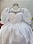 Vestido Infantil Branco Busto Renda Daminhas Festas Luxo - Imagem 8