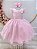 Vestido Infantil Rosa Claro Jardim das Borboletas Festas - Imagem 1