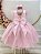 Vestido Infantil Rosa Claro Jardim das Borboletas Festas - Imagem 2