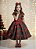 Vestido Infantil Vermelho Xadrez Colorido Festas Natal Luxo - Imagem 1