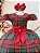 Vestido Infantil Vermelho Xadrez Colorido Festas Natal Luxo - Imagem 7