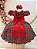 Vestido Infantil Vermelho Xadrez Colorido Festas Natal Luxo - Imagem 5