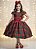 Vestido Infantil Vermelho Xadrez Colorido Festas Natal Luxo - Imagem 6