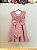 Vestido Infantil Rose com Pérolas Saia Glitter Daminhas - Imagem 4