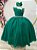 Vestido Infantil Longo Verde Bandeira Luxo Formaturas Daminhas - Imagem 3