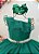 Vestido Infantil Longo Verde Bandeira Luxo Formaturas Daminhas - Imagem 5