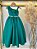 Vestido Infantil Longo Verde Bandeira Luxo Formaturas Daminhas - Imagem 1