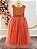 Vestido Infantil Longo Terracota Daminhas Casamentos Luxo - Imagem 4