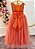 Vestido Infantil Longo Terracota Daminhas Casamentos Luxo - Imagem 5