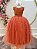 Vestido Infantil Longo Terracota Daminhas Casamentos Luxo - Imagem 1