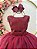 Vestido Infantil Longo Marsala Daminhas Casamentos Luxo - Imagem 2