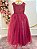 Vestido Infantil Longo Marsala Daminhas Casamentos Luxo - Imagem 4