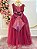 Vestido Infantil Longo Marsala Daminhas Casamentos Luxo - Imagem 5
