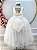Vestido Infantil Longo Marfim Daminhas Formaturas Luxo - Imagem 3