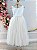 Vestido Infantil Longo Marfim Daminhas Formaturas Luxo - Imagem 4