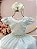 Vestido Infantil Verde Menta Busto Nervuras Flores Festas - Imagem 9