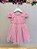 Vestido Infantil Rosa Luxo Pérolas Glitter Daminhas Festas - Imagem 5