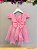Vestido Infantil Rosa Luxo Pérolas Glitter Daminhas Festas - Imagem 6
