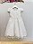 Vestido Infantil Marfim Jardim Encantado Renda Festas - Imagem 2