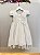 Vestido Infantil Marfim Jardim Encantado Renda Festas - Imagem 9
