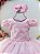 Vestido Infantil Rosa Busto Renda e Borboletas Daminhas - Imagem 2