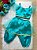 Fantasia Princesa Jasmine Verde Conjunto Festa - Imagem 2