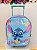 Mochila Infantil Pequena Rodinhas da Lilo Stitch e Angel Azul - Imagem 1