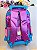 Mochila Infantil Escolar Rodinhas da Lilo Stitch e Angel Roxa - Imagem 6