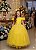 Vestido Infantil Formatura Amarelo Longo Glitter Dama - Imagem 8