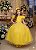 Vestido Infantil Formatura Amarelo Longo Glitter Dama - Imagem 1