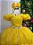 Vestido Infantil Formatura Amarelo Longo Glitter Dama - Imagem 2