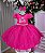 Vestido Infantil Barbie Pink Glitter Temático Luxo - Imagem 1