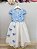 Vestido Infantil Azul Bordado e Borboletas Dama Festas Luxo - Imagem 3