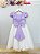 Vestido Infantil Lilás Bordado Borboletas Dama Festas Luxo - Imagem 4