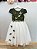 Vestido Infantil Verde Oliva Bordado Borboletas Dama Festa Luxo - Imagem 5