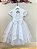 Vestido Infantil Branco Renda e Pérolas Daminhas Festas - Imagem 5