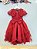 Vestido Infantil Vermelho Busto Renda e Pérolas Daminhas Festas - Imagem 5