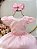 Vestido Infantil Rosa Festa Aniversario Luxo Menina - Imagem 5