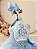 Vestido Infantil Azul Busto Renda e Pérolas Daminhas Festas - Imagem 3