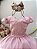 Vestido Infantil Rose Festa Aniversario Luxo Menina - Imagem 2