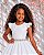 Vestido Infantil Longo Branco Para Daminha Formatura Festa - Imagem 10