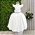 Vestido Infantil Longo Branco Para Daminha Formatura Festa - Imagem 8