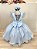 Vestido Infantil Azul Frozen Anna Elza Festas Luxo - Imagem 7