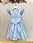 Vestido Infantil Azul Frozen Anna Elza Festas Luxo - Imagem 9