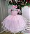 Vestido Infantil Rosa Bebe Festa Luxo Aniversario Layla - Imagem 1