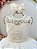 Vestido Infantil Longo Off White Renda e Pérolas Damas Luxo - Imagem 2