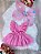 Romper Vestido Infantil Jardim Encantado Borboletas Rosa + Asa 2 Peças - Imagem 4