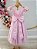 Vestido Infantil Longo Rosa Busto Renda e Bordado Damas Luxo - Imagem 2