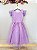 Vestido Infantil Lilás Glitter Festas Daminhas Luxo - Imagem 4